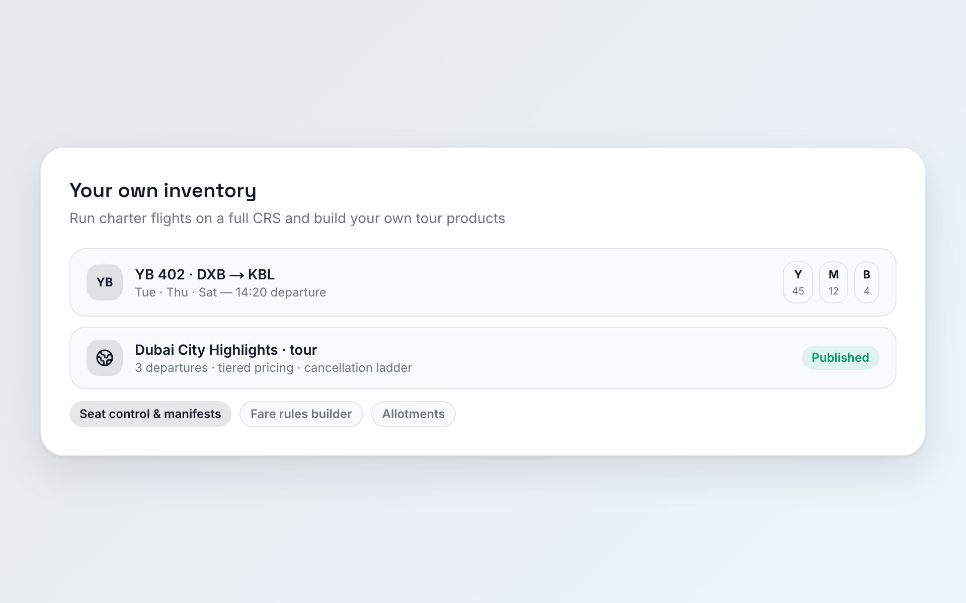 Your own inventory