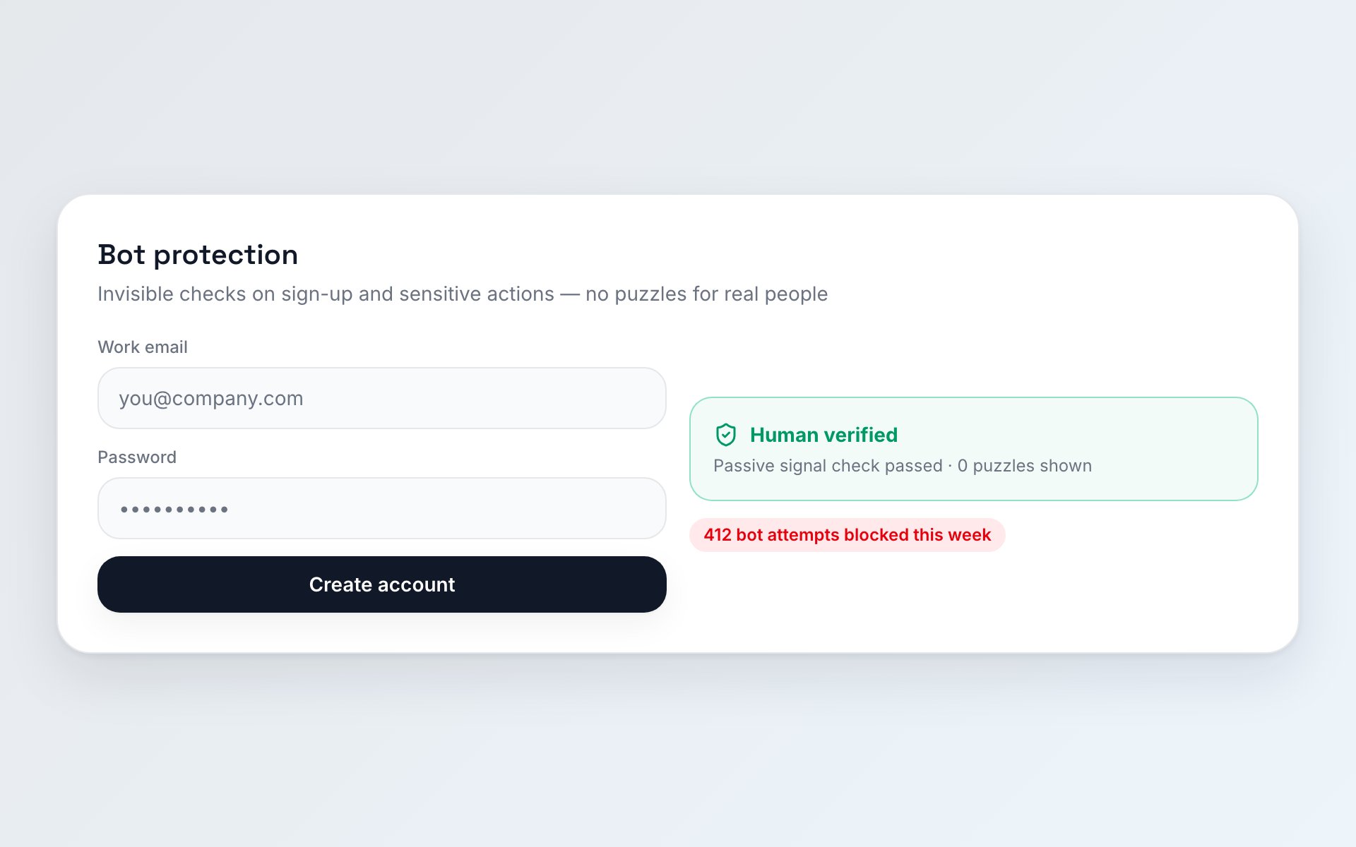 Bot protection